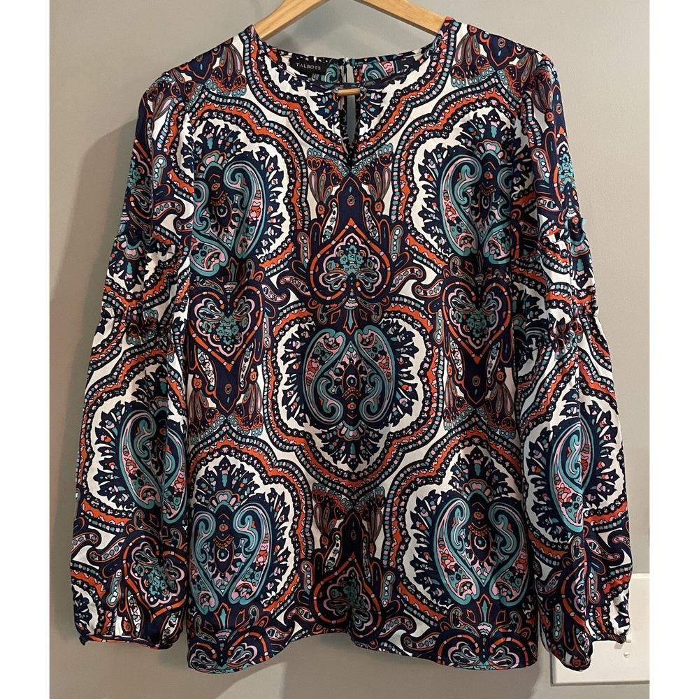 Talbots Multicolor Paisley Blouse